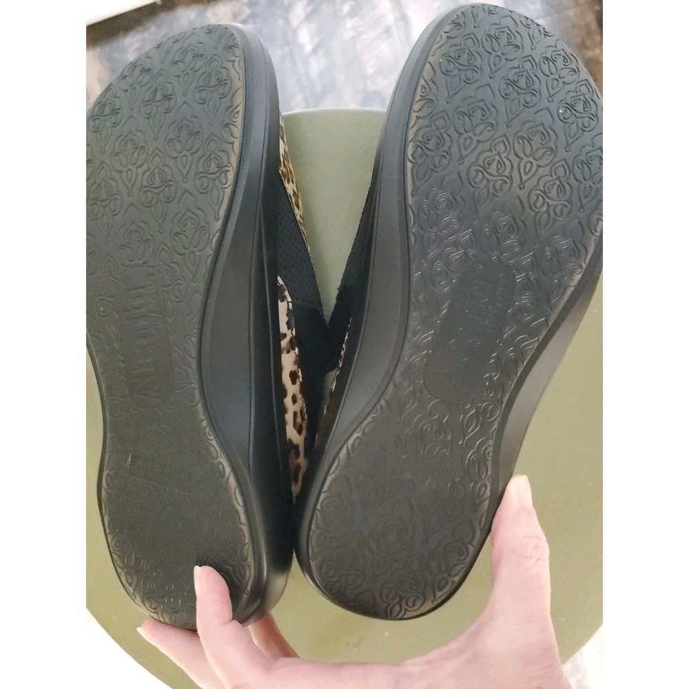 Alegria By PG Lite Duette Fierce Shoe Size 7 US (37) Cheetah Print Black Slip on - Picture 6 of 7